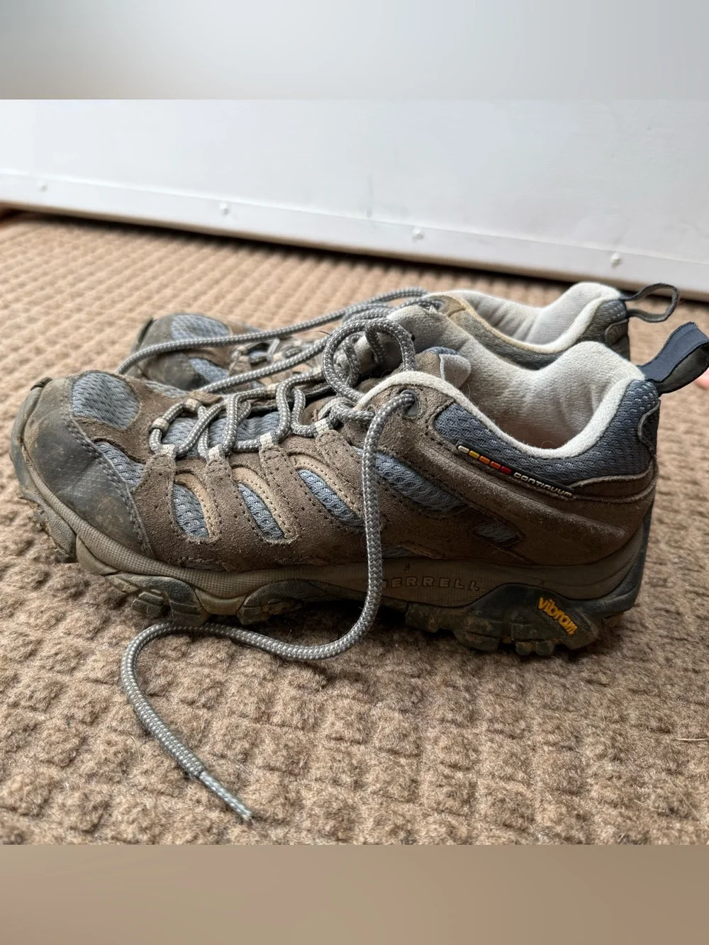 Women’s Merrell Vibram Sole Suede & Mesh Hiking Sneakers